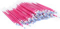 100Pcs Red High Temperature Disappearing Pen Heat Erasable Fabric Refills Patchwork Marking Pens Ink Marker for Embroidery Handicarft Needlework Tailors Sewing Quilting