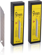 30 Degree Snap off Universal Art Knife Replacement Blades, High Hardness Carbon Steel Material, Auto Vinyl Wrap Office Cutter Craft Knife Sharp Blades, Pack of 100