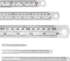 - Metal Straight Edge Ruler, 3 Pcs, 6", 12", 16" | Stainless Steel Ruler Set, Imperial & Metric Measurements for Drawing, Home, Office, Engineering