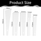 5 Pcs Applicator Glue Spreaders, Plastic Glue Smear Sticks Applicator Tool Glue Sticks Scraper Stick for Leatherwork Woodwork Handmade DIY Art Crafts Project, Easy Clean