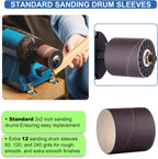 Leather Burnishing Machine | Variable Speed Leathercraft Bench Grinder, Polishing Tool, Sanding Machine, Rosewood Wheel for Leather Edge | Low Noise Motor, Standard 2X2 Inch Drum Sleeves