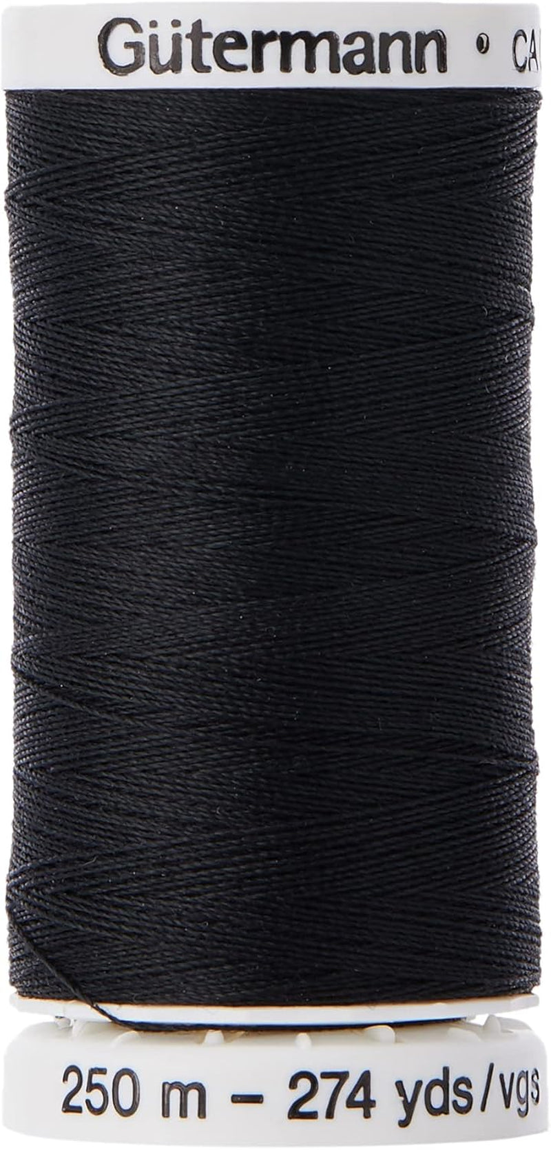 Gutermann Sew-All Thread, Polyester, Black, 250 M, 5.5X2.5X2.5 Cm