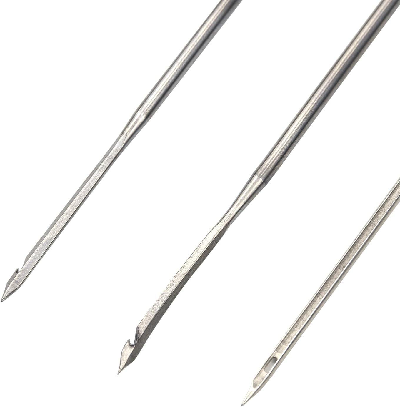 6 Pieces Leather Sewing Awl Needle Kit with Copper Handle, Leather Craft Needle Kit Shoe Repair Tool, Sewing Awl Hand Stitcher Shoe Repair Tool Kit, Craft Needles Kit Shoe Repair Tool