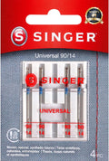SINGER 4723 Universal Regular Point Sewing Machine Needles, Size 90/14, 4-Count