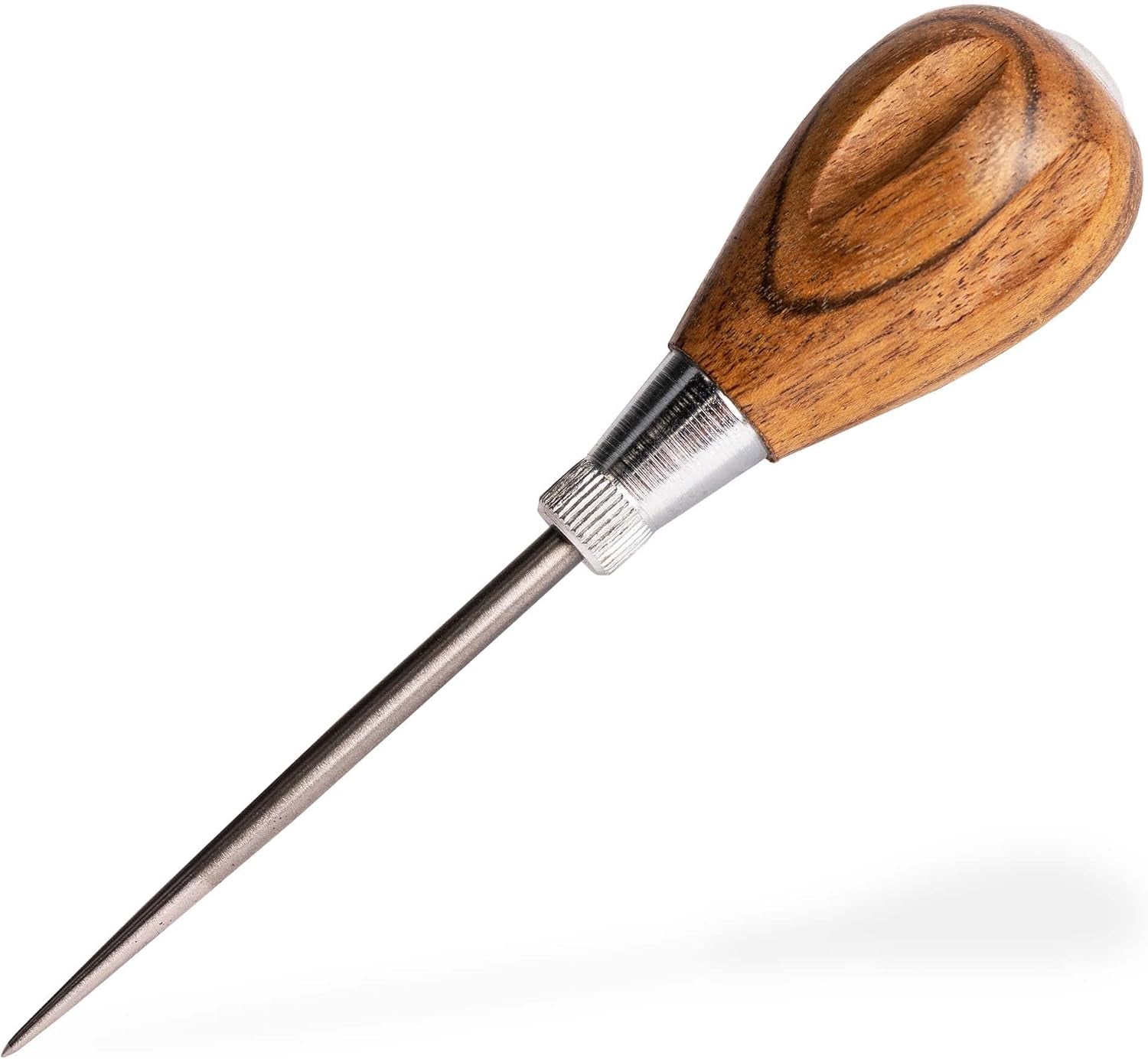 Scratch Awl Tool with Hardwood Handle - Scribe, Layout Work, & Piercing Wood - Alloy Steel Blade