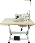 DNU-1541S Industrial Sewing W/Safety Mechanism DNU 1541 Walking Foot Needle Feed,Servo Motor,Table,Lamp. DIY.