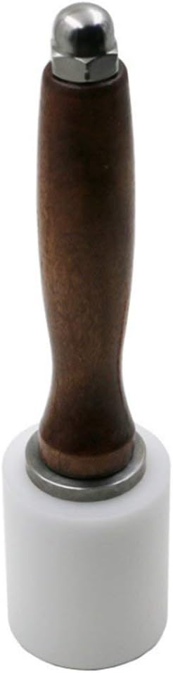 Nylon Head Leather Carving Hammer Mallet for Leatherwork Leather Cowhide Sew Club DIY Leathercraft Wooden Mallet Wood Handle (I-Head)