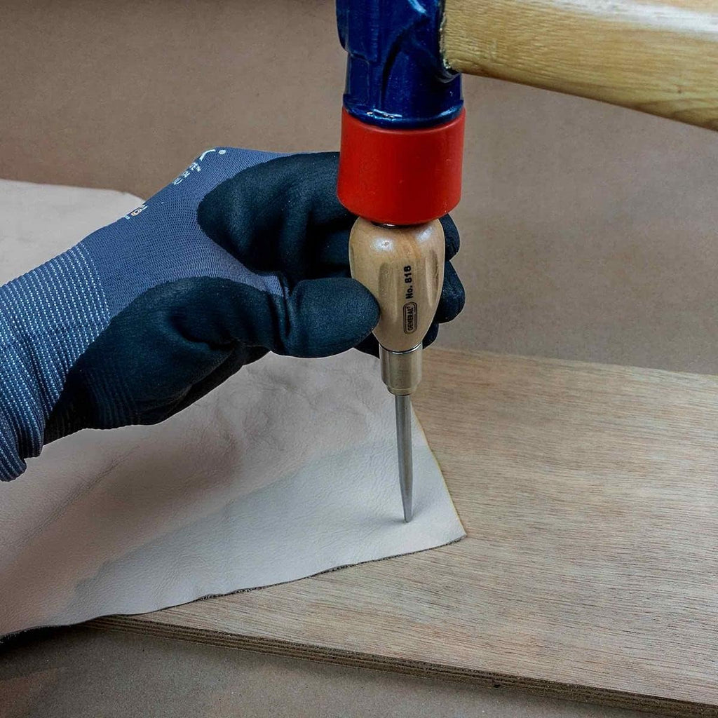 Scratch Awl Tool with Hardwood Handle - Scribe, Layout Work, & Piercing Wood - Alloy Steel Blade