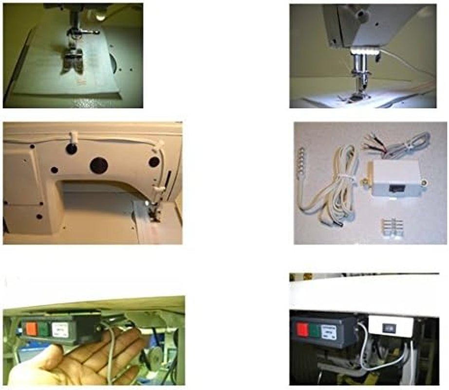 DNU-1541S Industrial Sewing W/Safety Mechanism DNU 1541 Walking Foot Needle Feed,Servo Motor,Table,Lamp. DIY.