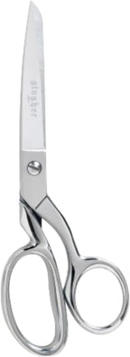 8" Dressmaker'S Fabric Scissors, Stainless Steel Shears, Sharp Knife Edge Steel Sewing Shears with Protective Sheath for Fabric Cutting and Tailoring, Chrome Plated Nickel Finish