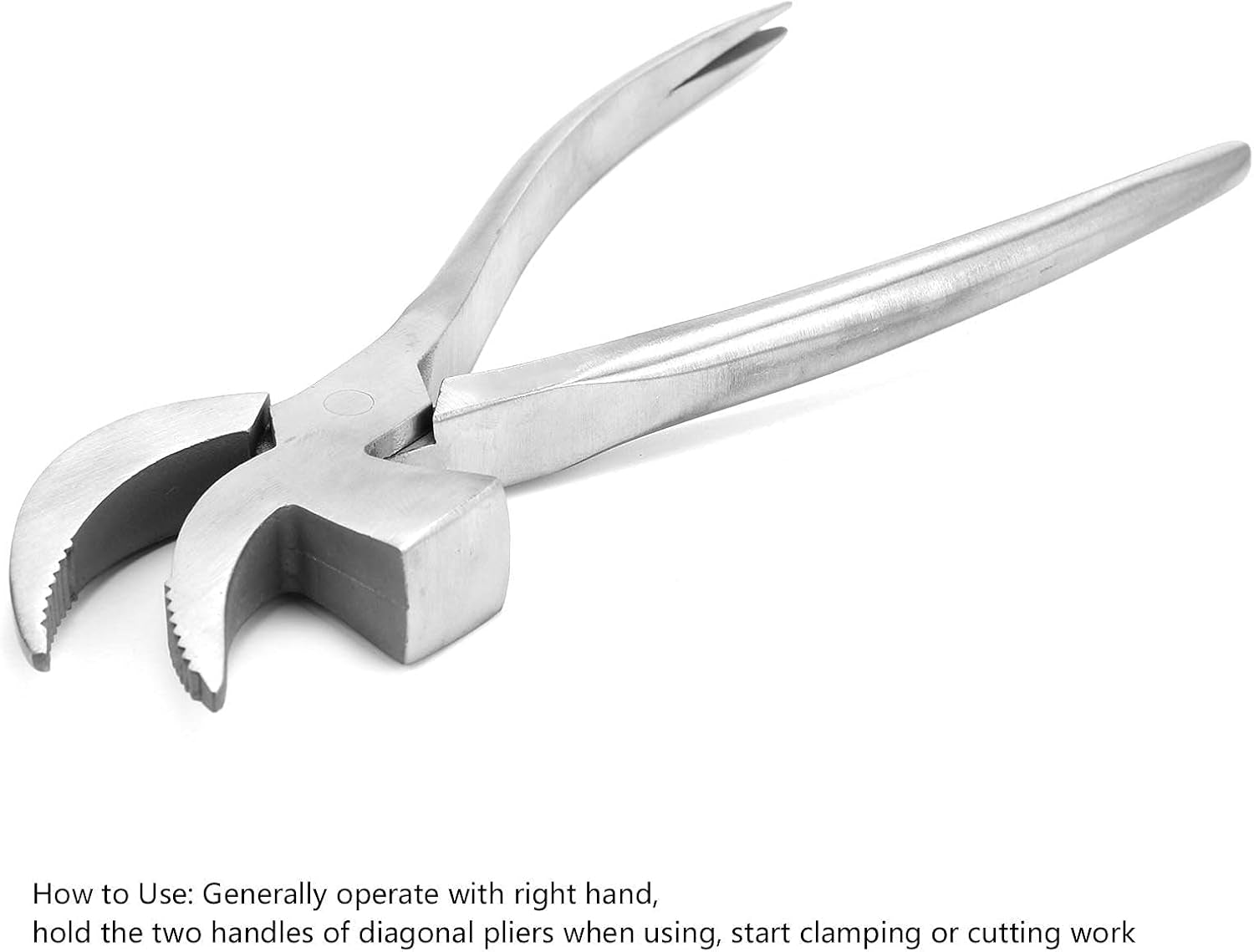 Lasting Pliers, Leather Craft Tool, Stainless Steel Pincers, Leather Craft Pliers, DIY Accessories for Shoemaking Cobblers Saddlers Silver