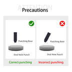 Oval Leather Hole Punch for Belt,Watch Band,Strap and Leathercrafts,Punching Cutter Tool for Leather DIY 2 * 3Mm