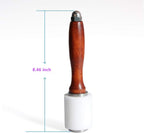 Nylon Head Leather Carving Hammer Mallet for Leatherwork Leather Cowhide Sew Club DIY Leathercraft Wooden Mallet Wood Handle (I-Head)