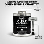 Shoe Glue 32Oz - Industrial Strength Clear Sole Adhesive for Sneakers, Boots, & More, 1 Quart