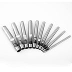 7Pcs Hollow Punch Leather Hole Cutter 0.5Mm-5Mm round Punch Tool Set,Leathercraft Working Kit for Watch Band, Fabric, Plastics, Gasket Belt