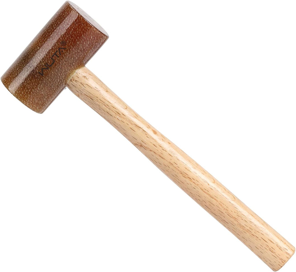 Rawhide Mallet Cobbler Hammer Leather Hammer Rawhide-Head for Stamping Jewelry Leather Worker Craft Tool 48Mm