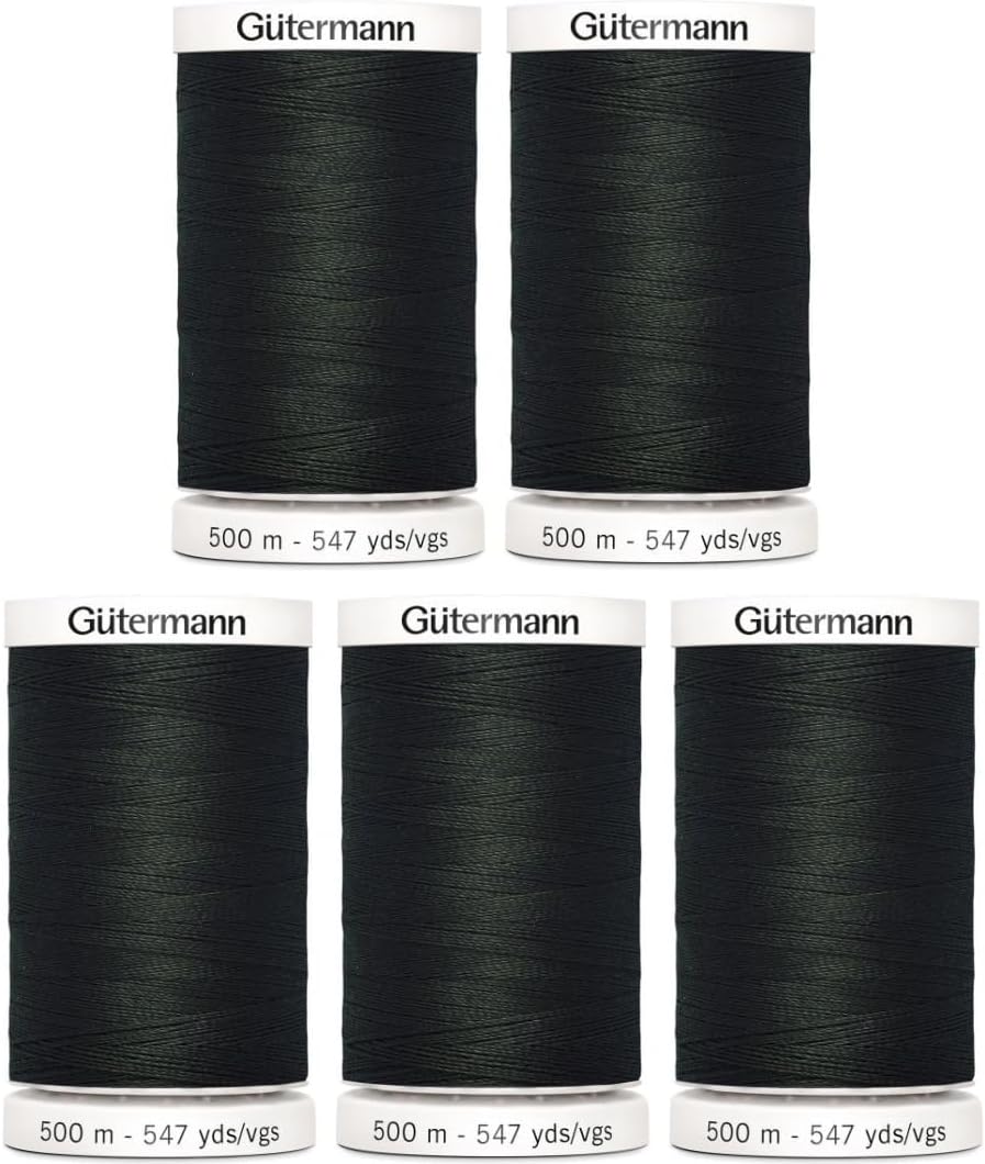 Gutermann Sew-All Thread 547Yd - 5 Pack (Black)
