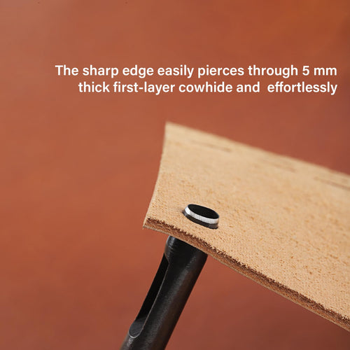 Oval Leather Hole Punch for Belt,Watch Band,Strap and Leathercrafts,Punching Cutter Tool for Leather DIY 2 * 3Mm