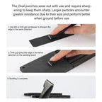 Oval Leather Hole Punch for Belt,Watch Band,Strap and Leathercrafts,Punching Cutter Tool for Leather DIY 2 * 3Mm