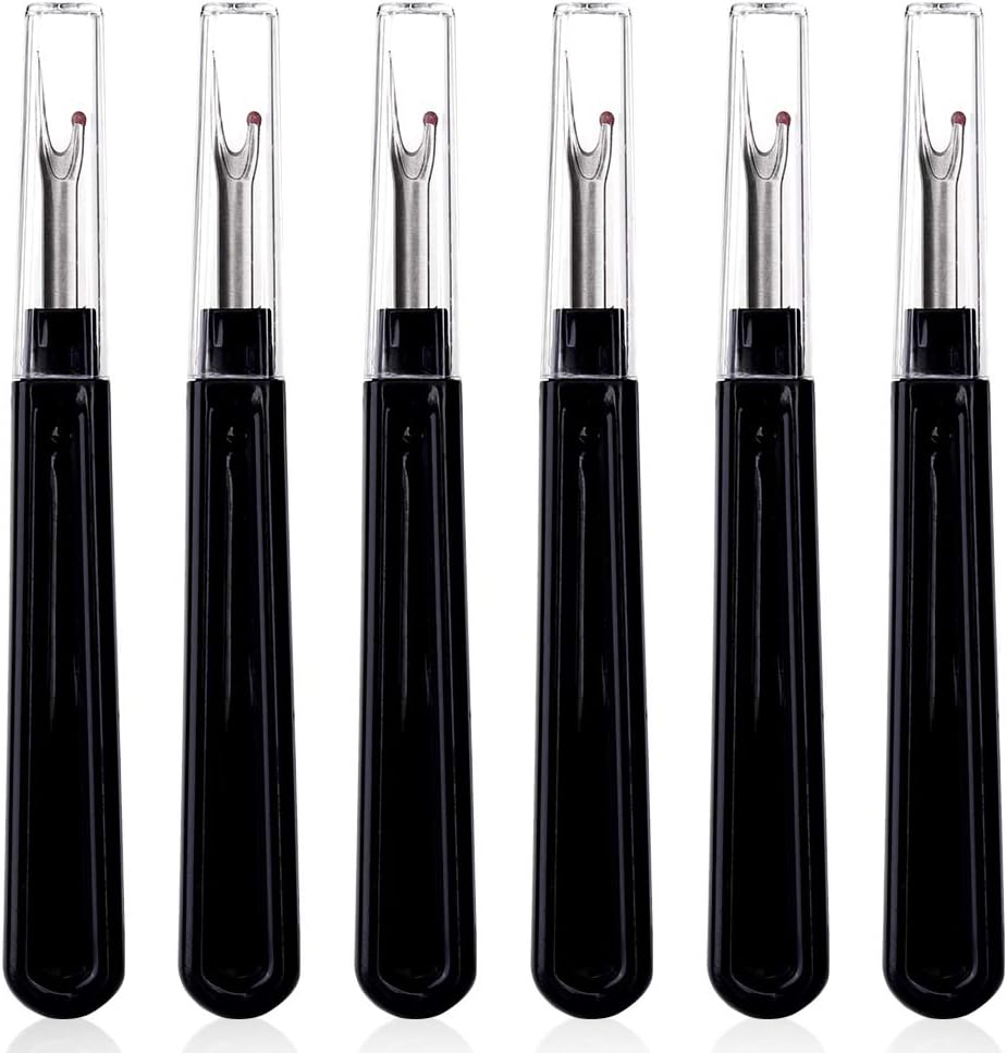 6 PCS Seam Ripper Set, Ergonomic Grip Seam Ripper, Green Seam Ripper for Sewing Crafting and Removing Embroidery Hems and Seams (Green)