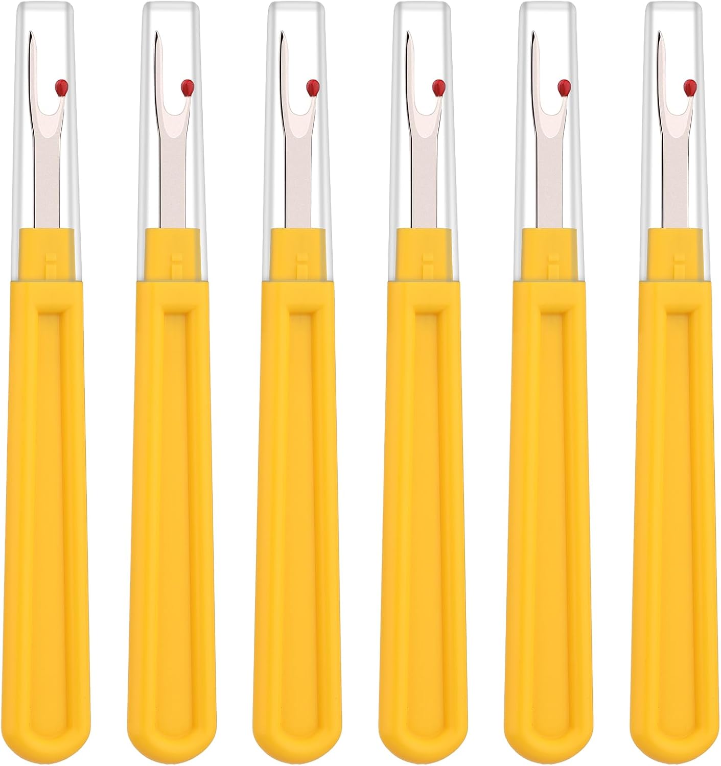 6 PCS Seam Ripper Set, Ergonomic Grip Seam Ripper, Green Seam Ripper for Sewing Crafting and Removing Embroidery Hems and Seams (Green)