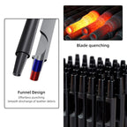 Leather Punches round Hole Puncher Plating Titanium Hollow Punching Tool Working for Watch Band, Fabric, Plastic 1+1.5+2+3+4+5Mm (6Pcs)