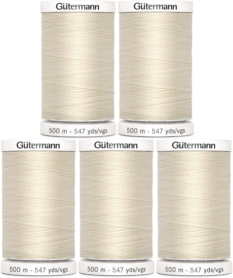 Gutermann Sew-All Thread 547Yd - 5 Pack (Black)
