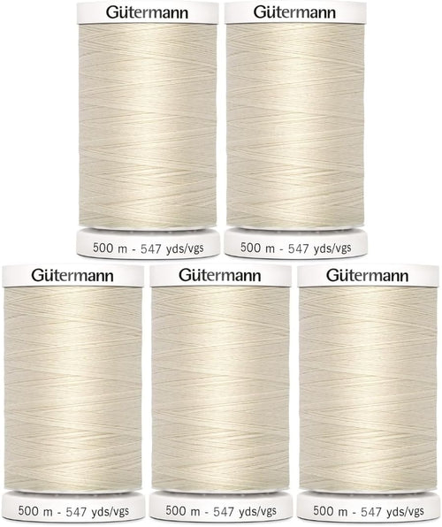 Gutermann Sew-All Thread 547Yd - 5 Pack (Black)
