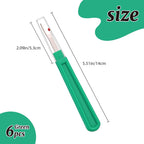 6 PCS Seam Ripper Set, Ergonomic Grip Seam Ripper, Green Seam Ripper for Sewing Crafting and Removing Embroidery Hems and Seams (Green)