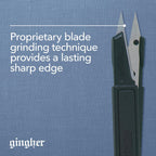 Featherweight Thread Clippers - 4" Stainless Steel Snips - Sharp Thread Puller with Protective Cap for Crafts - Black