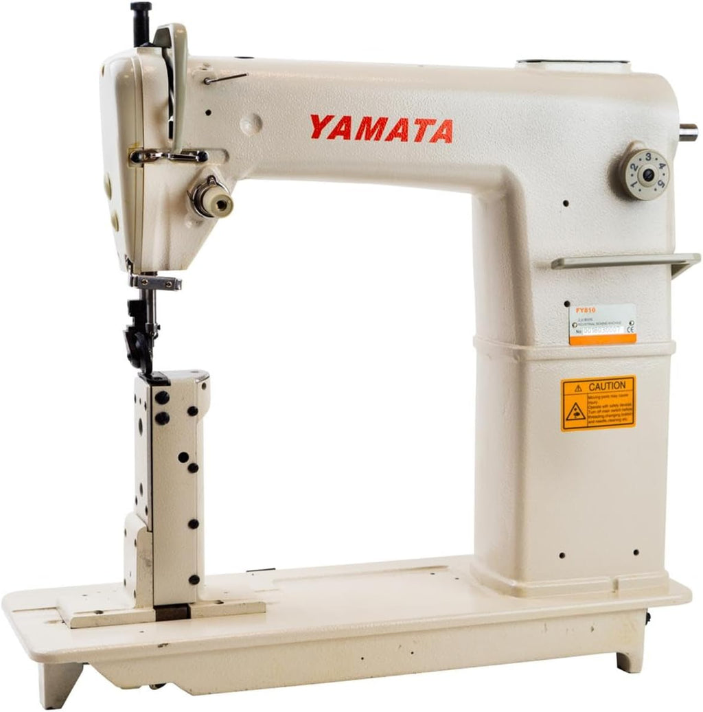 FY810 Drop Feed Heavy Duty Single Needle Lockstitch Post Bed Industrial Sewing Machine Comes with Table, Legs, and Servo Motor – Leather & Shoe Sewing Machine