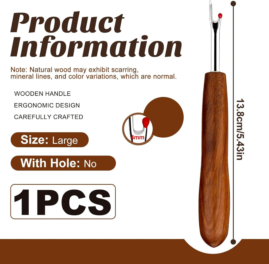 Seam Ripper, Seam Rippers for Sewing, Remove Stitches with Wood Handle for Sewing and DIY Craft(Big)