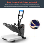 15" X 15" Slide Out (12.25") Heat Press Machine for T Shirts, Clamshell Pull Out Lower Platen, Industrial-Quality Digital Sublimation Printer for Heat Transfer Vinyl