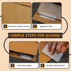 Leathercraft Glass Slicker for Burnishing Leather Leather Burnishing Tool with Brazilian Rosewood Handle Leather Working Tools Professional Leather Block Smoothing Tool