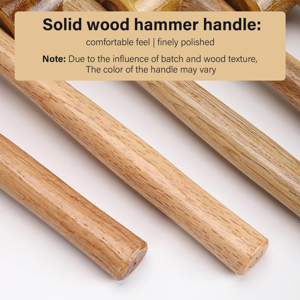 Rawhide Mallet Cobbler Hammer Leather Hammer Rawhide-Head for Stamping Jewelry Leather Worker Craft Tool 48Mm