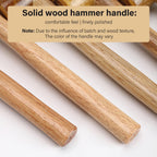 Rawhide Mallet Cobbler Hammer Leather Hammer Rawhide-Head for Stamping Jewelry Leather Worker Craft Tool 48Mm