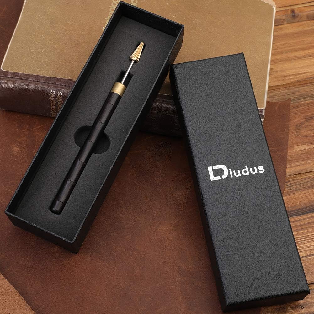Leather Edge Dye Pen, Wood Handle Stainless Steel Top Edge Dye Roller Oil Pen Belt Finisher Leather DIY Craft