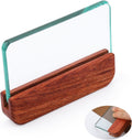 Leathercraft Glass Slicker for Burnishing Leather Leather Burnishing Tool with Brazilian Rosewood Handle Leather Working Tools Professional Leather Block Smoothing Tool