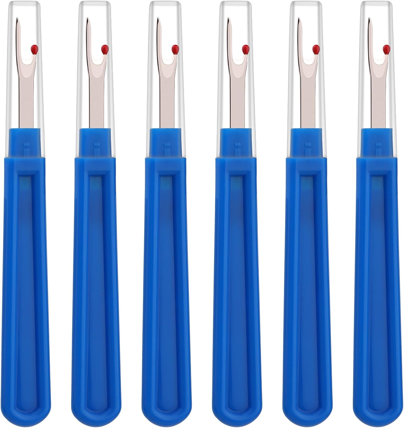 6 PCS Seam Ripper Set, Ergonomic Grip Seam Ripper, Green Seam Ripper for Sewing Crafting and Removing Embroidery Hems and Seams (Green)