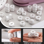 56Pcs White Thread for Sewing, Embroidery Bobbins, Prewound Bobbins Thread Size a SA156 Sewing Machine Threads Set for Embroidery and Sewing Machines DIY 50Yds/Spool