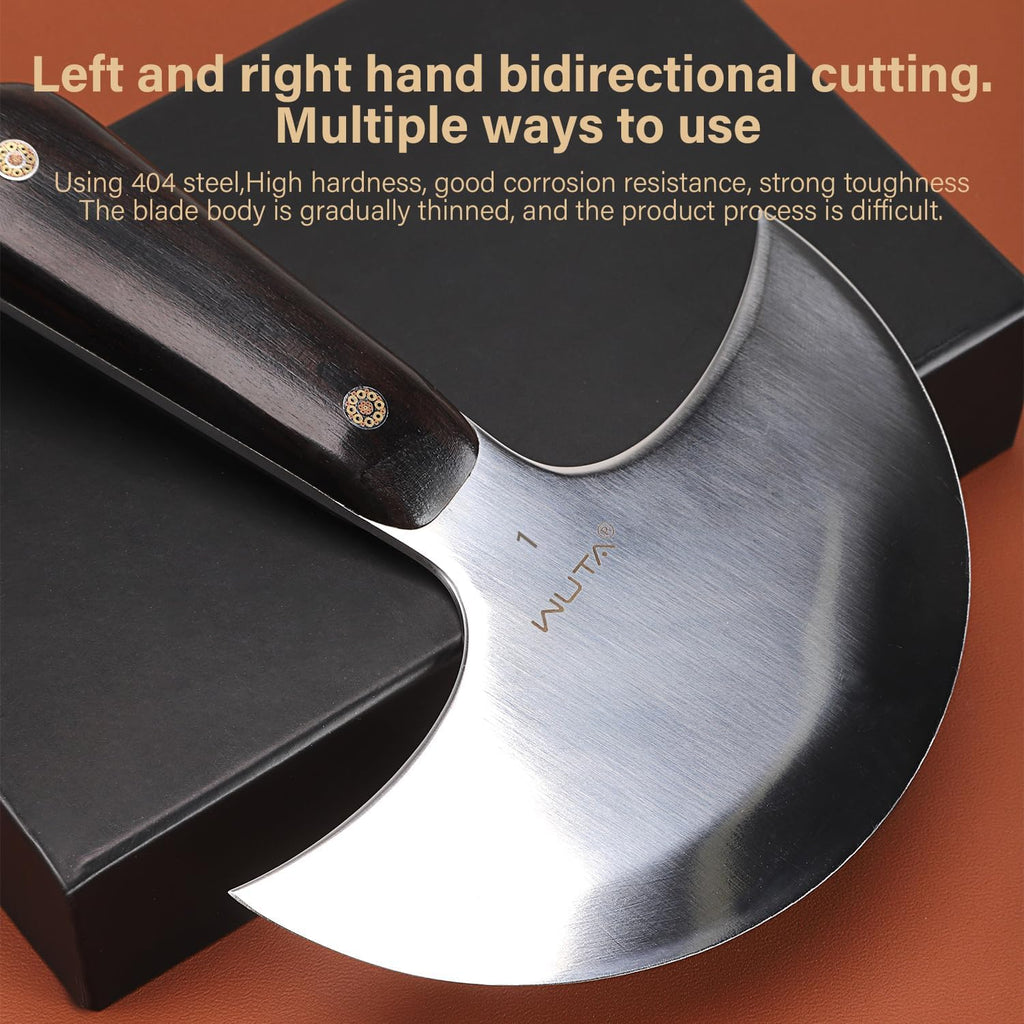 Leather Cutting Knife Ultra Sharp round Head Craft Skiving Cutting Tools round Leathercraft Knife DIY Handmade Senior Leather Tools(1# 3 Inches)