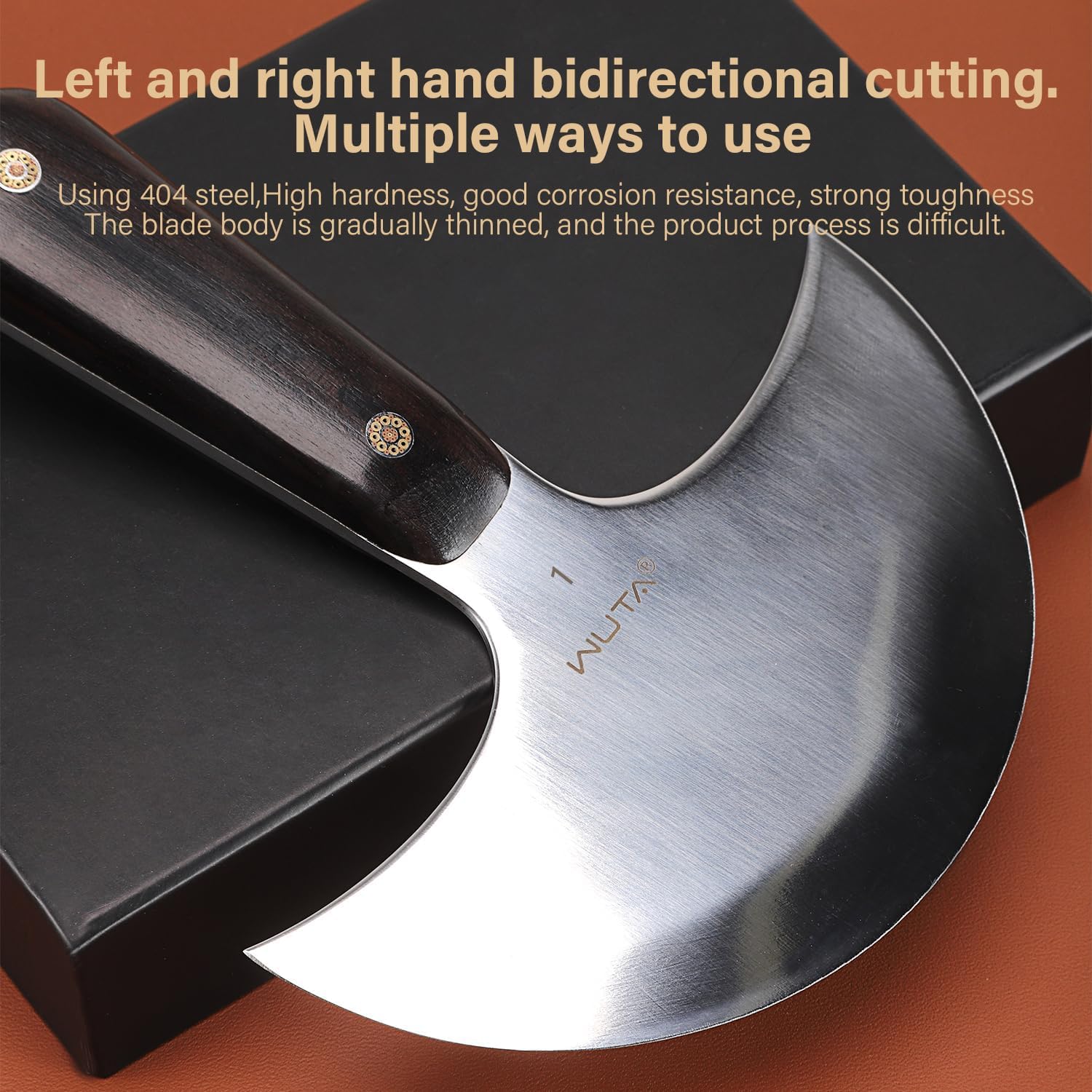 Leather Cutting Knife Ultra Sharp round Head Craft Skiving Cutting Tools round Leathercraft Knife DIY Handmade Senior Leather Tools(1# 3 Inches)