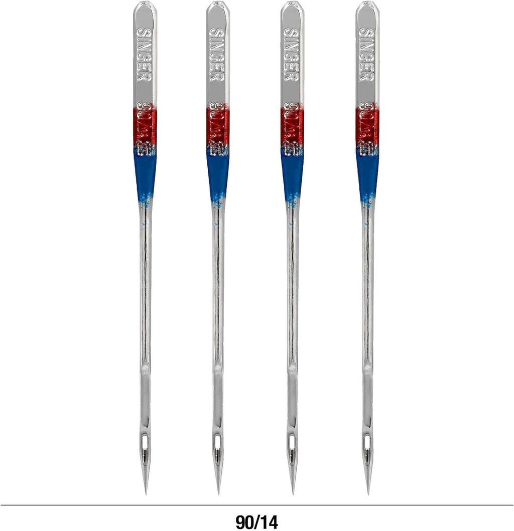 SINGER 4723 Universal Regular Point Sewing Machine Needles, Size 90/14, 4-Count