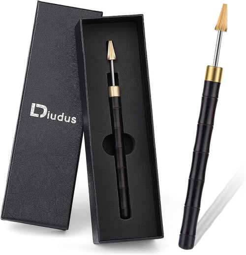 Leather Edge Dye Pen, Wood Handle Stainless Steel Top Edge Dye Roller Oil Pen Belt Finisher Leather DIY Craft