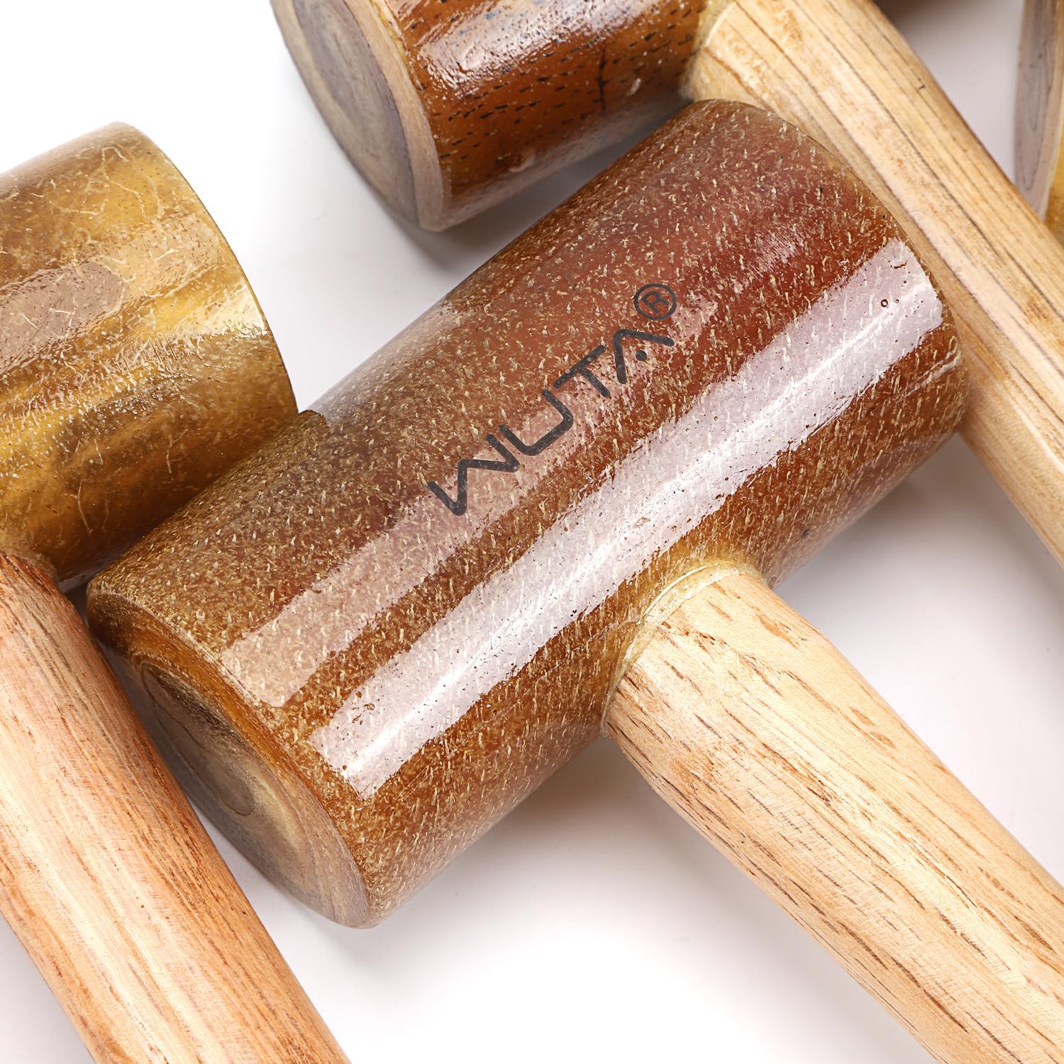 Rawhide Mallet Cobbler Hammer Leather Hammer Rawhide-Head for Stamping Jewelry Leather Worker Craft Tool 48Mm