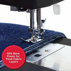 SINGER Heavy Duty 4432 (Grey) High Speed Sewing Machine +Accessory Kit | 32 Built-In Stitches Deliver 110 Stitch Applications | 50% More Power for Thick Fabrics, 1100 Stitches/Min, 1-Step Buttonhole