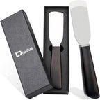 Leather Knife, Craft Cutting Knife round Skiver, Leather Skiving Tools Leatherworking Tool DIY Craft High-Carbon Steel Blade Sandalwood Handle