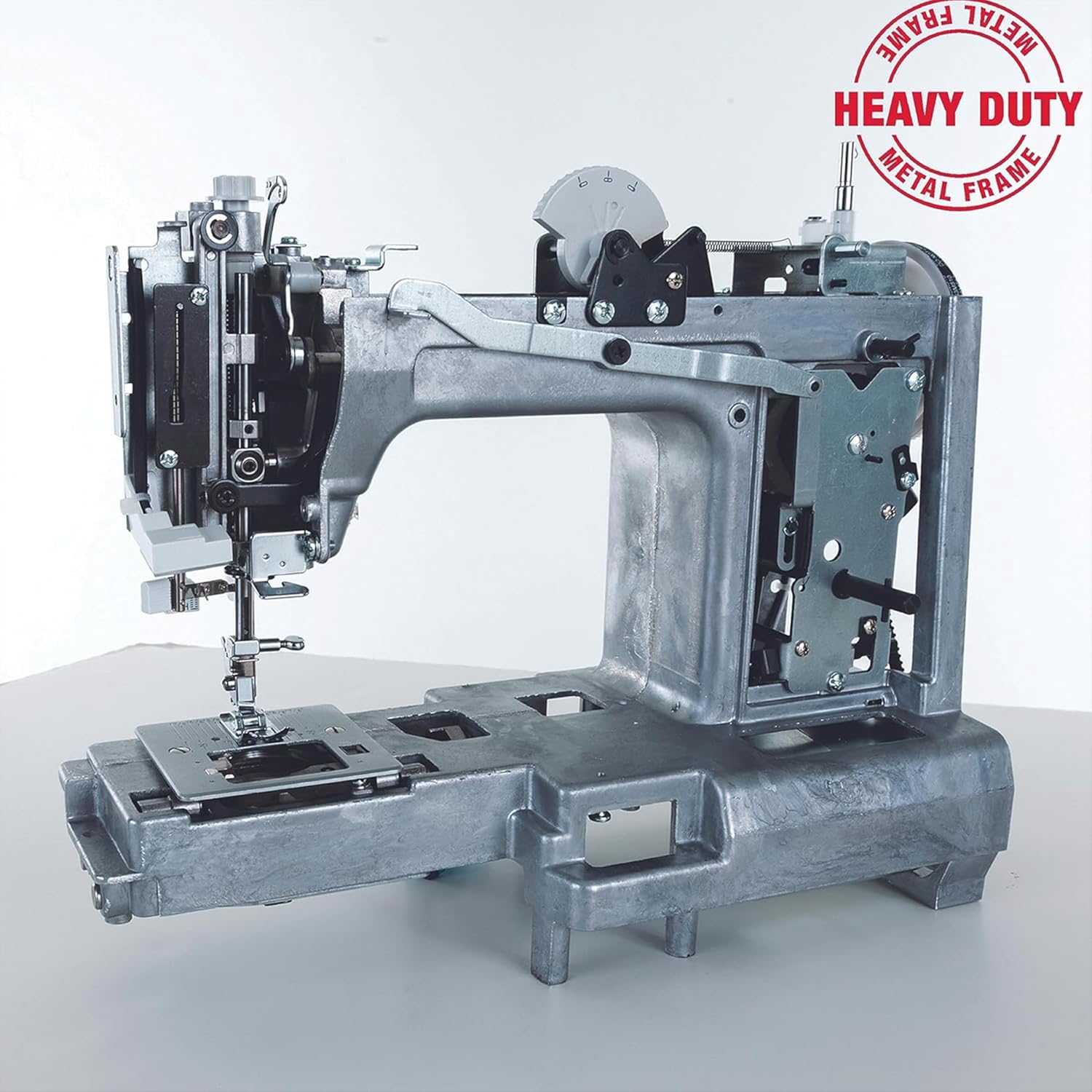 SINGER Heavy Duty 4432 (Grey) High Speed Sewing Machine +Accessory Kit | 32 Built-In Stitches Deliver 110 Stitch Applications | 50% More Power for Thick Fabrics, 1100 Stitches/Min, 1-Step Buttonhole