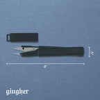 Featherweight Thread Clippers - 4" Stainless Steel Snips - Sharp Thread Puller with Protective Cap for Crafts - Black