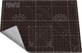 A2 Cutting Mat around 18" X 24", Self Healing Double Sided 5-Ply Mat for Crafts, Fabric, Sewing, Quilting, Workbench, Scrapbooking, Projects - Black/Gray